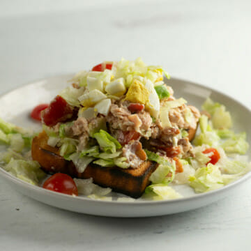 commence face tuna cobb salad sandwich