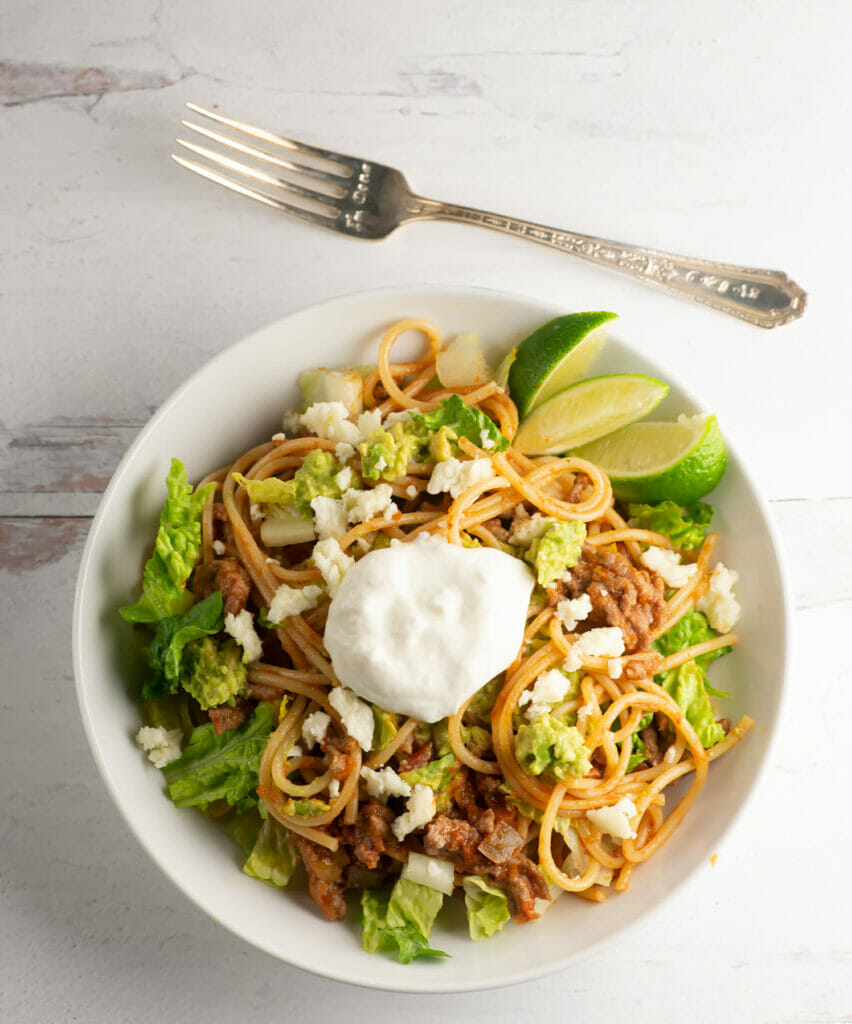 taco pasta bowl