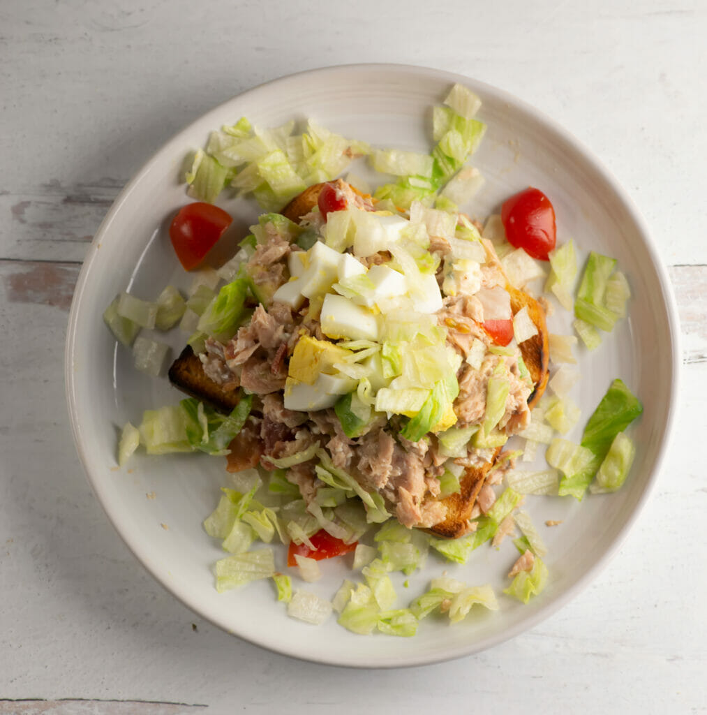 tuna cobb salad sandwich