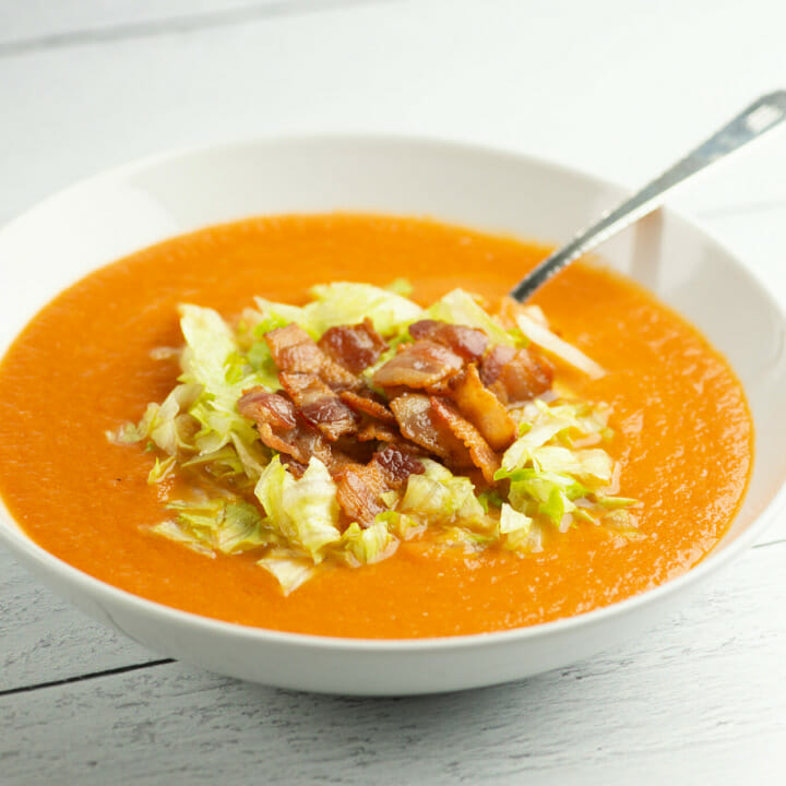 Bacon Lettuce and Tomato Soup Framed Cooks