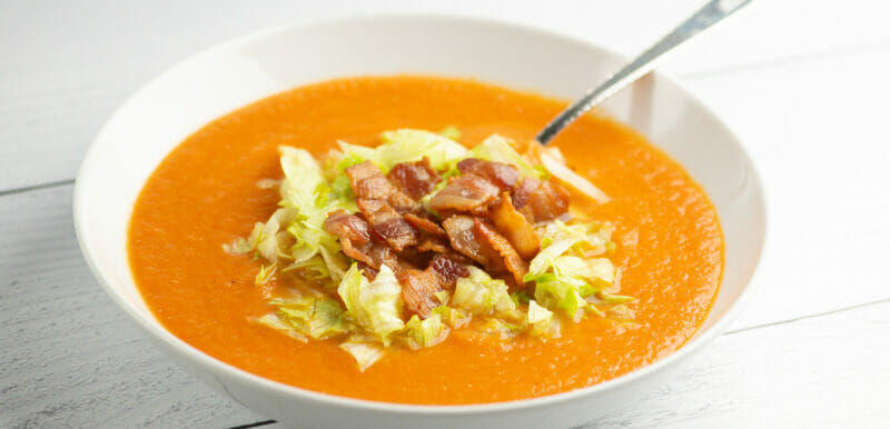 Bacon Lettuce and Tomato Soup
