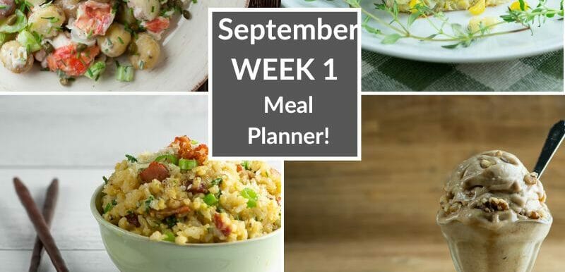 September Week 1 Meal Planner