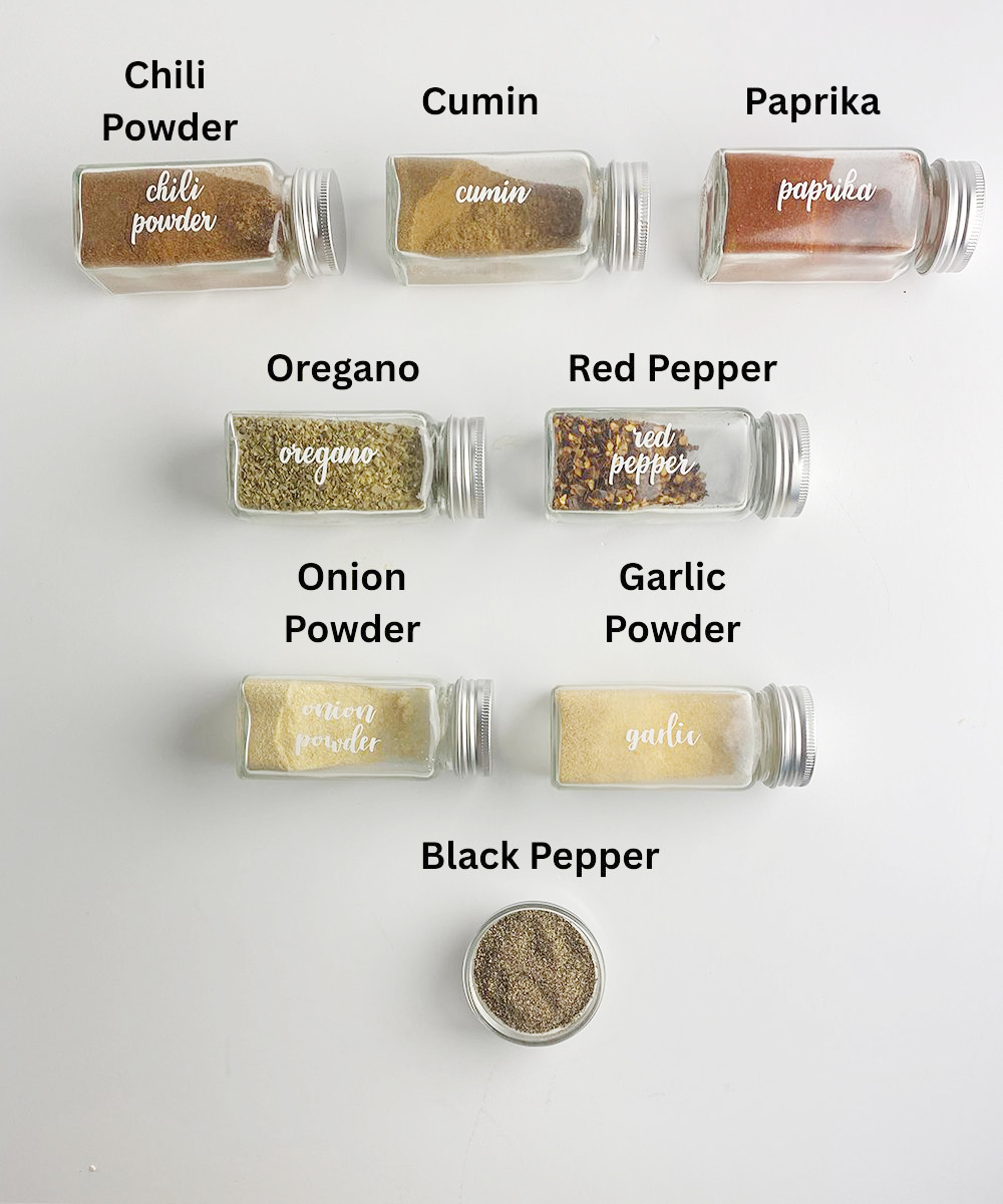 Taco Seasoning Ingredients. 