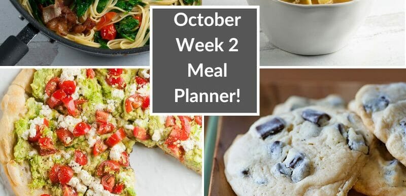 October Week 2 Meal Planner
