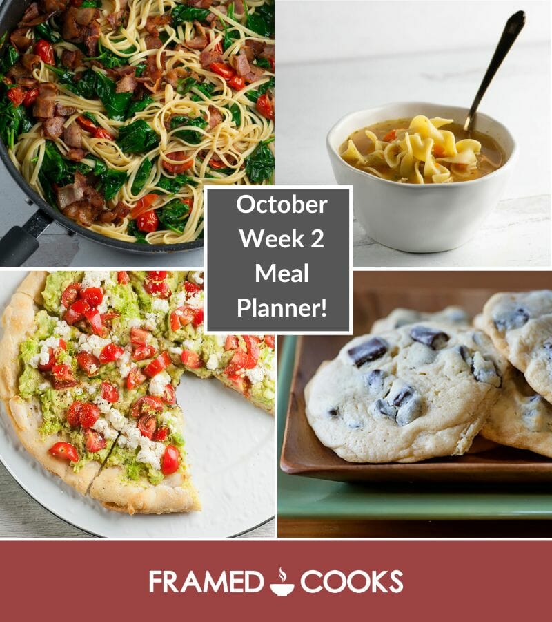 October Week 2 Meal Planner