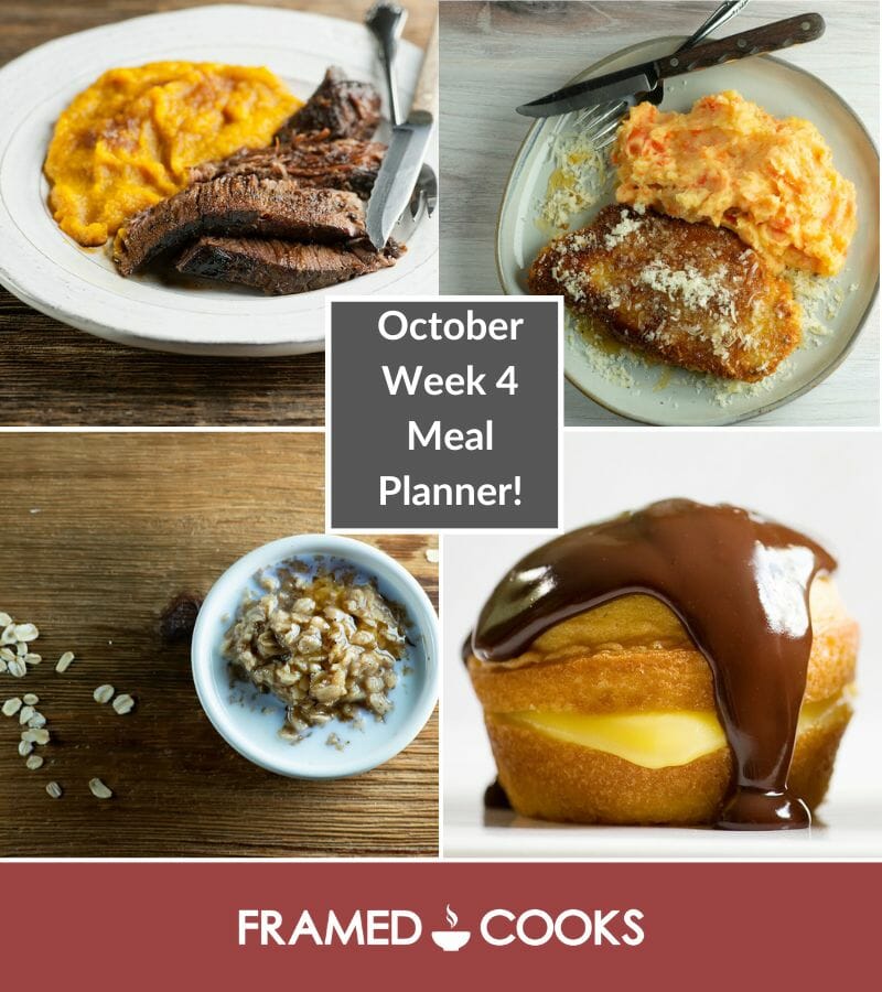 October Week 4 Meal Planner