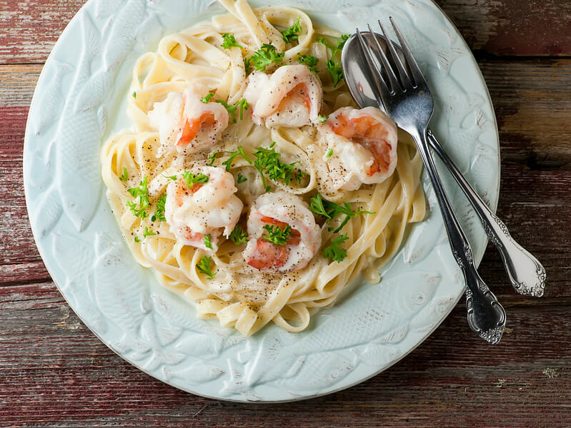 Shrimp Fettuccine Alfredo