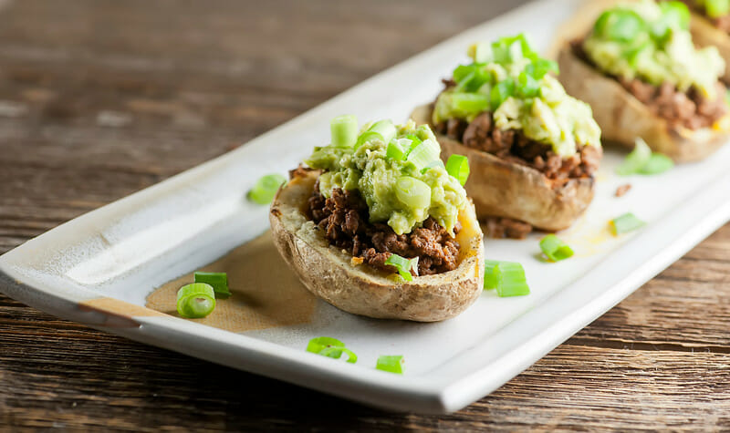 potato skin tacos