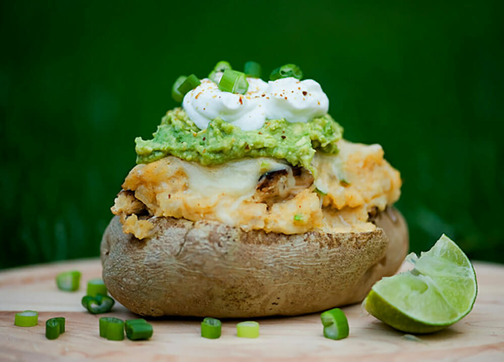 stuffed taco potatoes