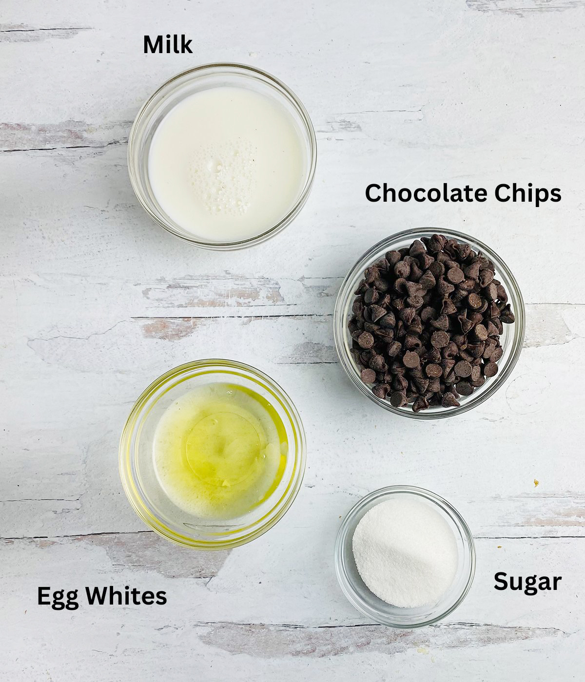 Chocolate Mousse Ingredients.