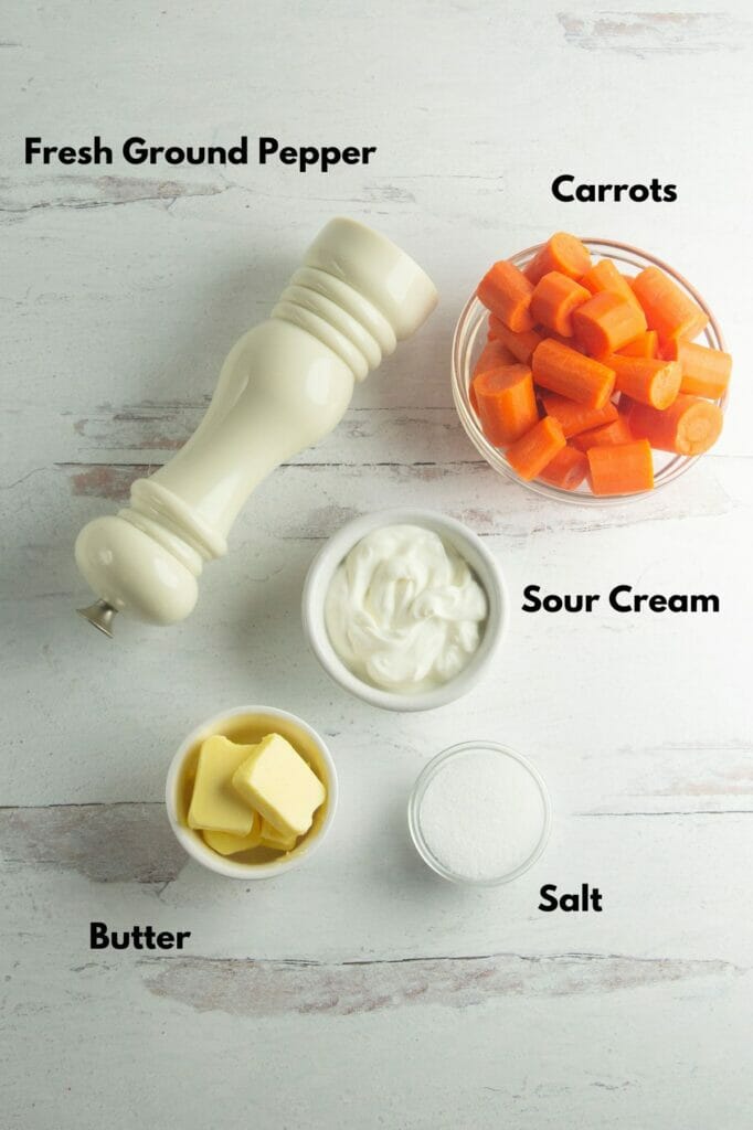 Whipped Carrots Ingredients