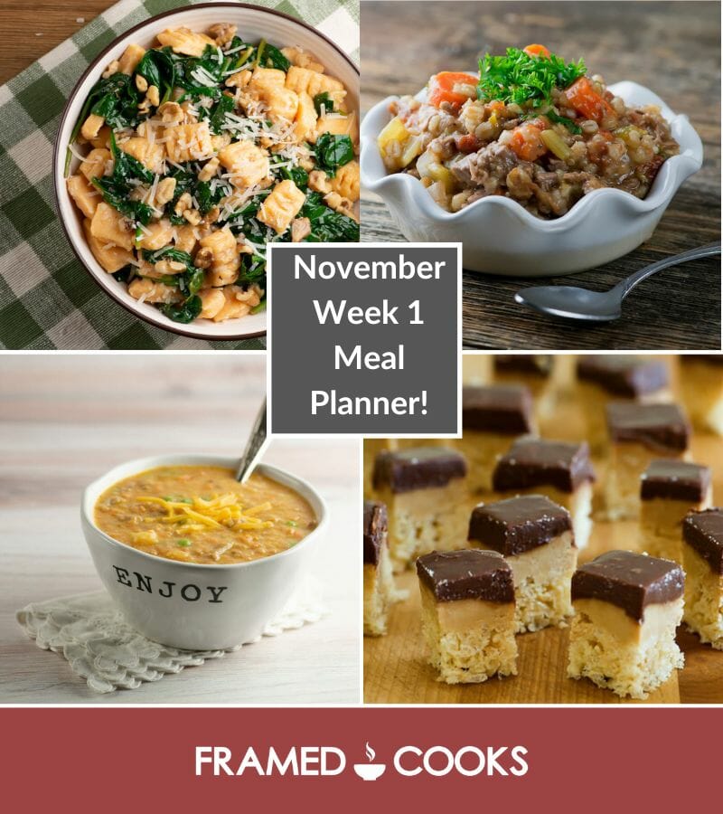 November Week 1 Meal Planner