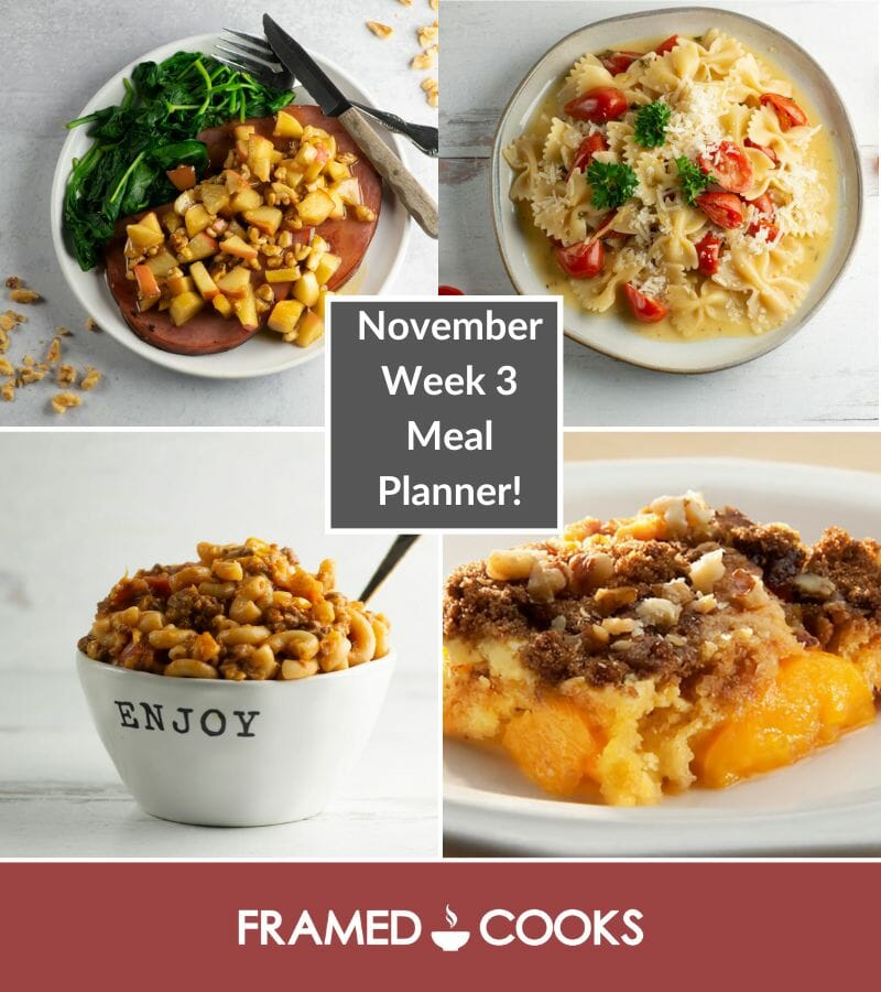 November Week 3 Meal Planner