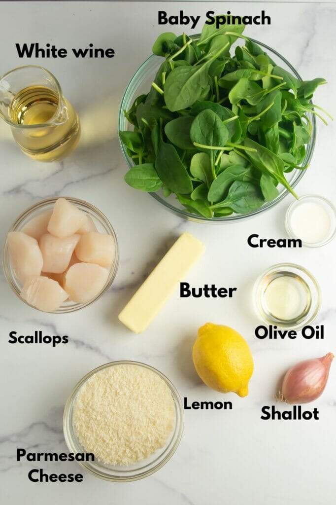 Lemon Scallop Ingredients