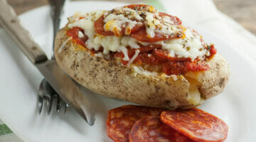 Pizza Twice Baked Potatoes