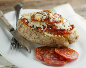 Pizza Twice Baked Potatoes