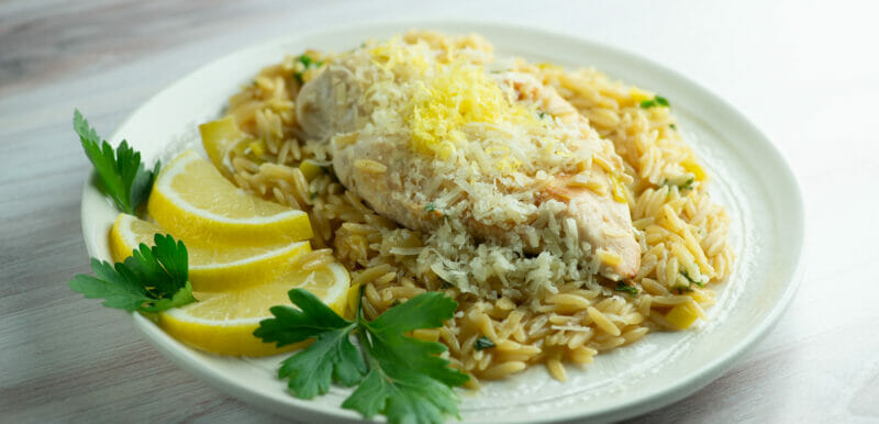 one skillet lemon chicken with orzo