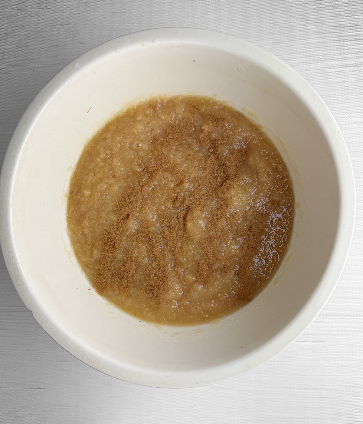 Applesauce with cinnamon.