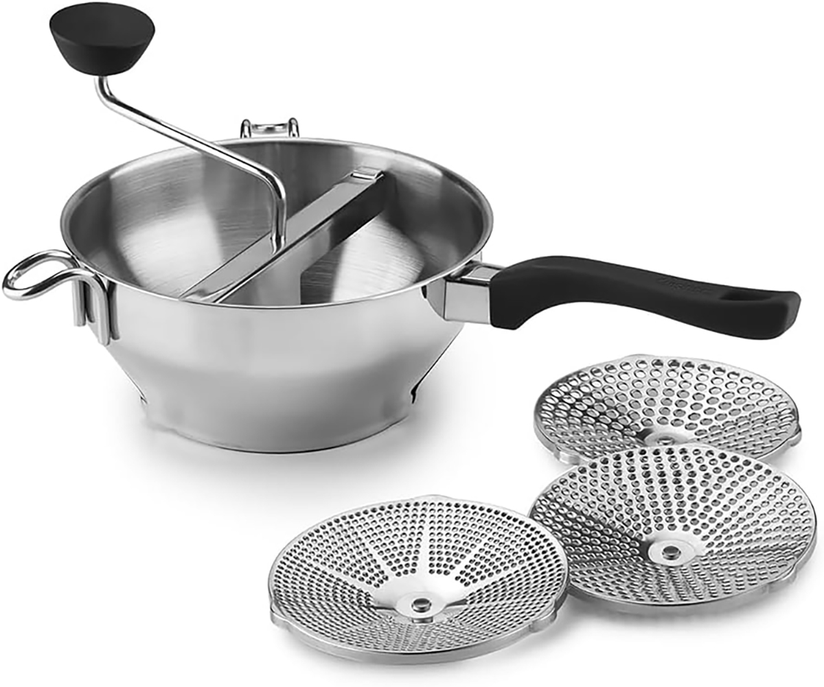 Food mill with parts.