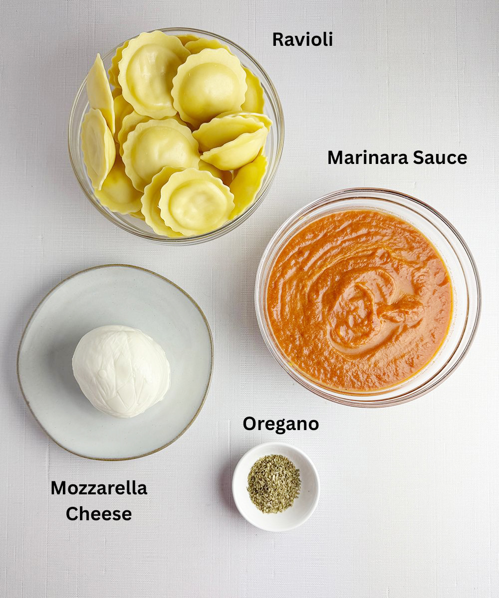 Ravioli Lasagna ingredients.